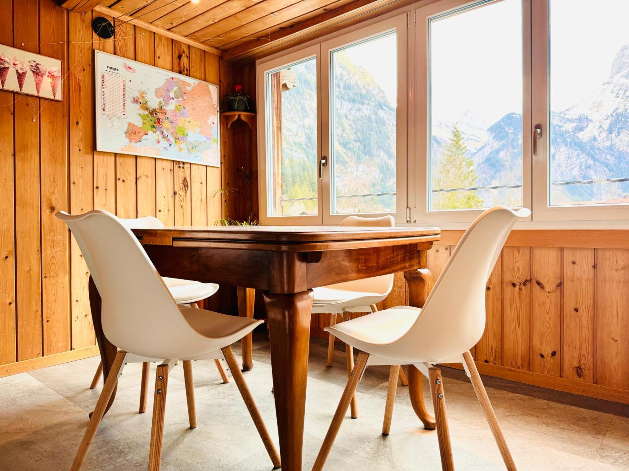 Cozy Apartment In Vintage House In Kandersteg Ngoại thất bức ảnh