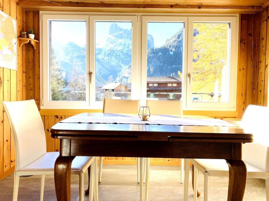 Cozy Apartment In Vintage House In Kandersteg Ngoại thất bức ảnh
